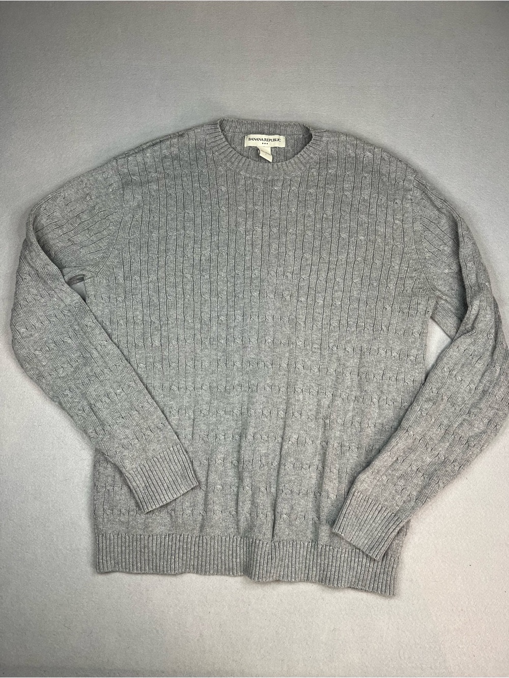 Banana Republic vintage cotton cable knit sweater size large